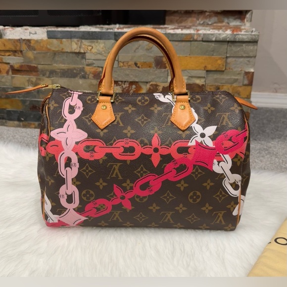 2016 Louis Vuitton Chain Flower Speedy 35 - Picture 6 of 16